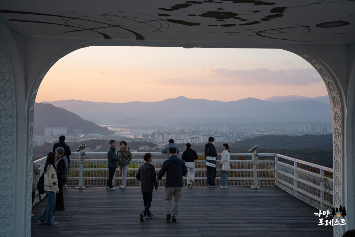 춘천 산토리니 카페 일몰