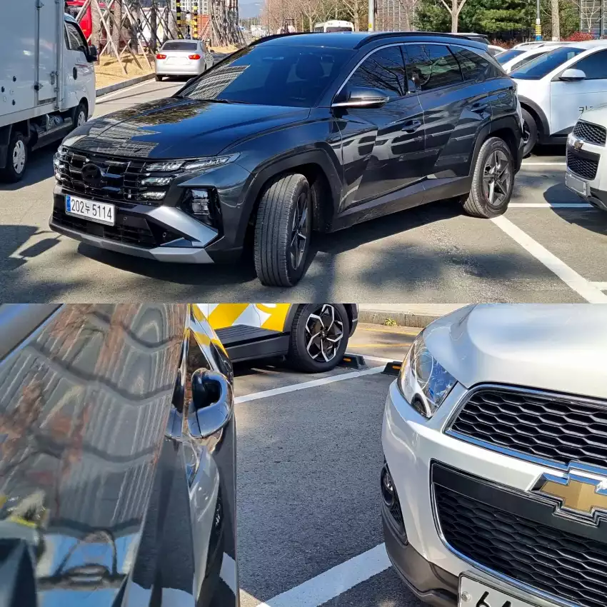 후면 주차 시 어느 바퀴가 회전축이 될지 잘 살피길 바랍니다.