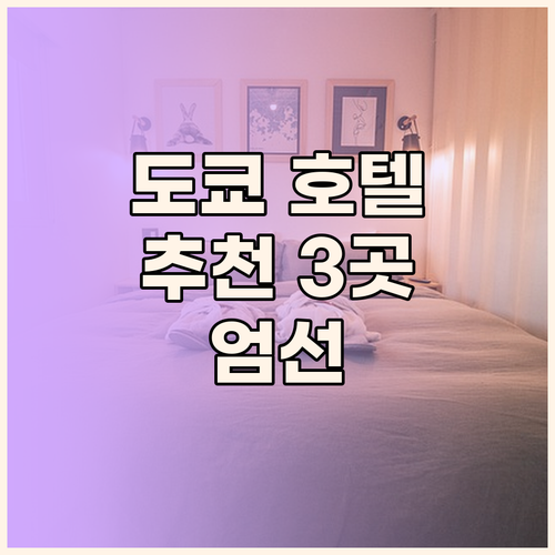 도쿄 호텔 추천 도쿄돔, 아사쿠사, 