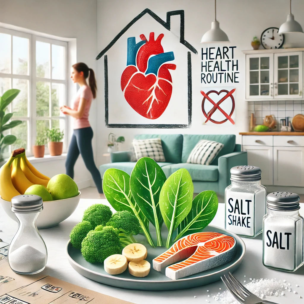 건강한 협압을 위한 채소들