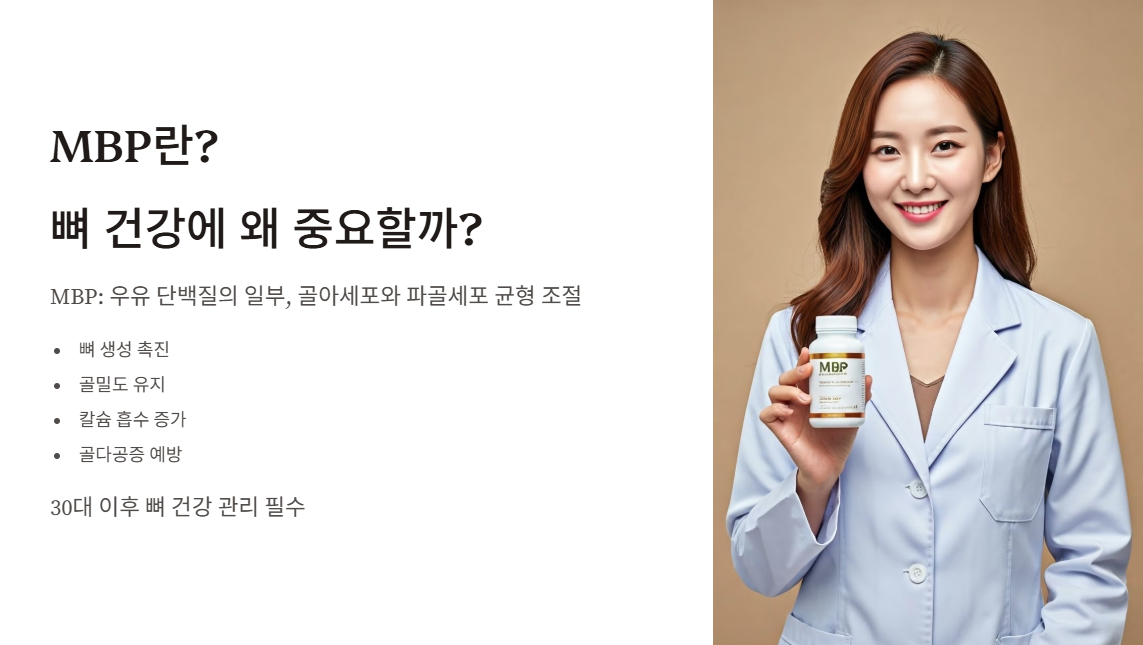 MBP란? 뼈 건강에 왜 중요할까