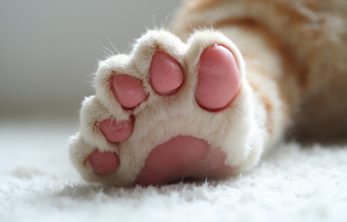 고양이 발바닥 사진