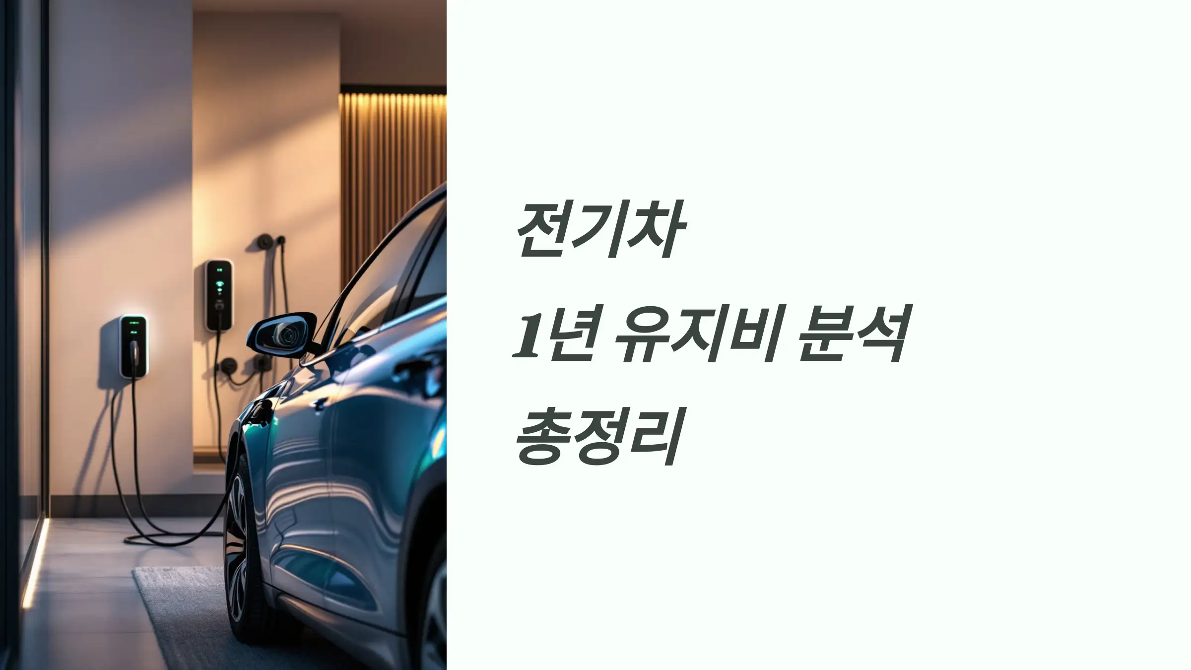 전기차 1년 유지비 분석 총정리