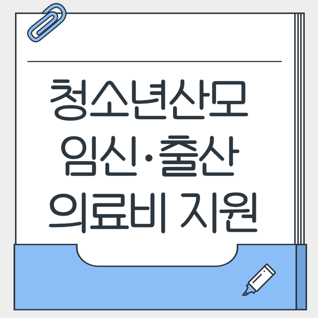청소년산모 임신&middot;출산 의료비 지원제도, 어떻게 받을 수 있을까?