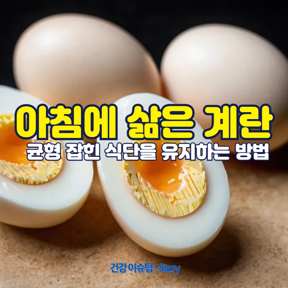 아침을 삶은 계란으로 대신해도 괜찮을까?