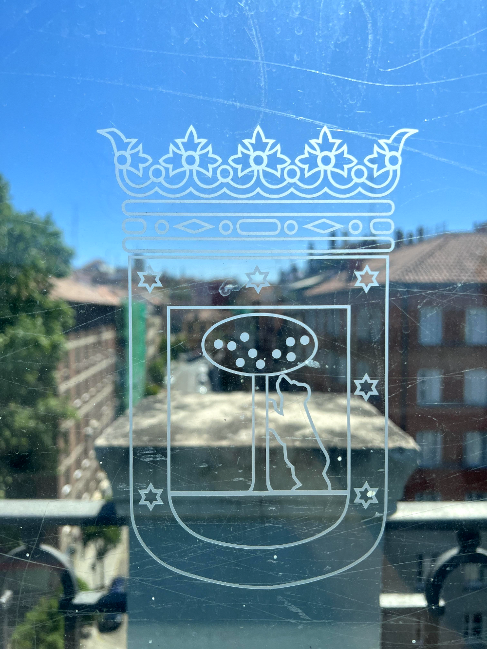 마드리드 왕궁 표식