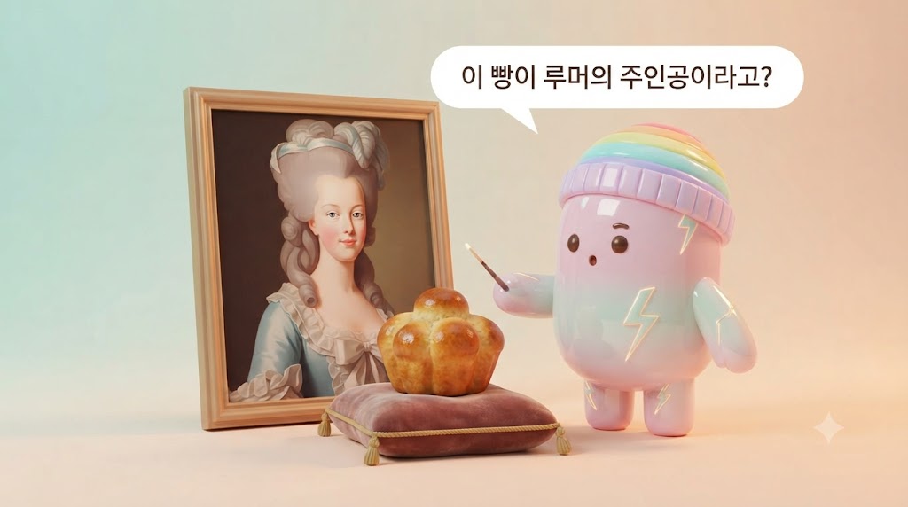 역사 속 루머의 주인공, 마리 앙투아네트가 사실은 브리오슈를 가리켰다는 사실, 알고 계셨나요? 억울한 누명을 쓴 브리오슈의 진짜 이야기를 쫀쿠와 함께 파헤쳐 봅니다.