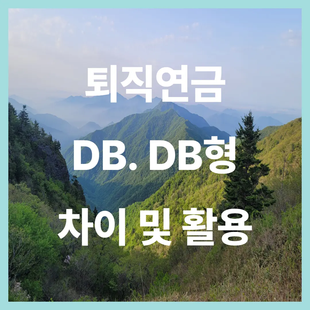 퇴직연금(DB·DC형)의 차이와 전략적 활용법