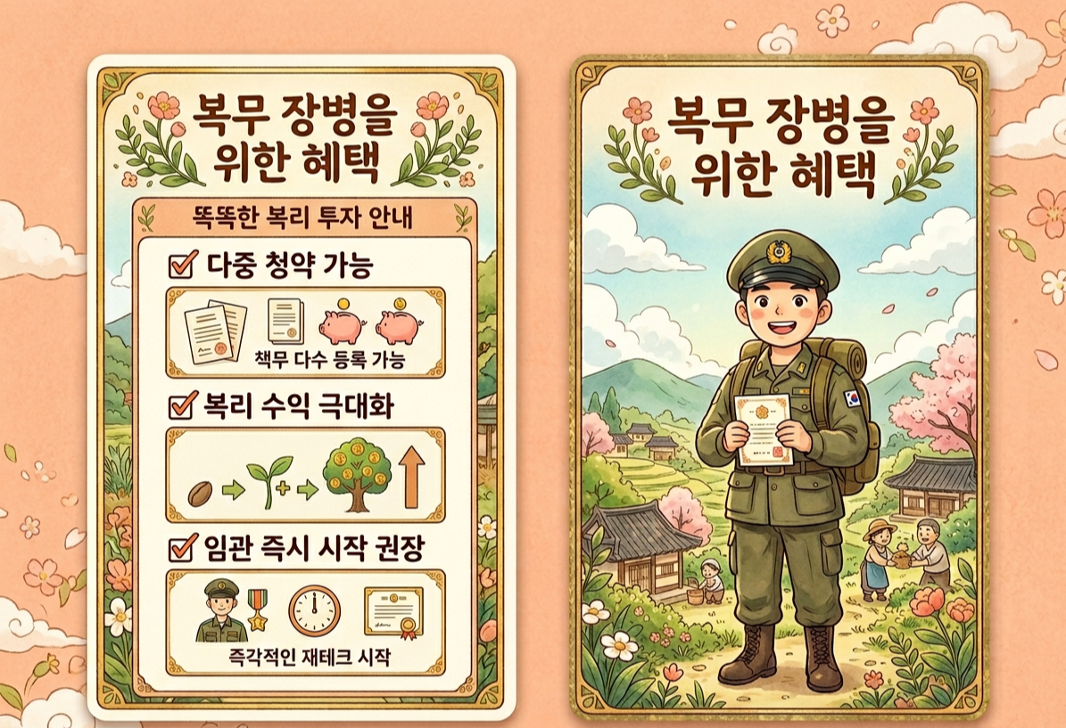 장병내일준비적금 군인공제회 병행 전략 핵심 요약