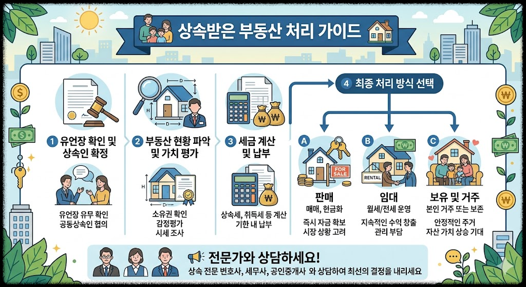 상속받은 부동산 처리 방법