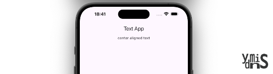 가운데 정렬된 텍스트 모습이다.