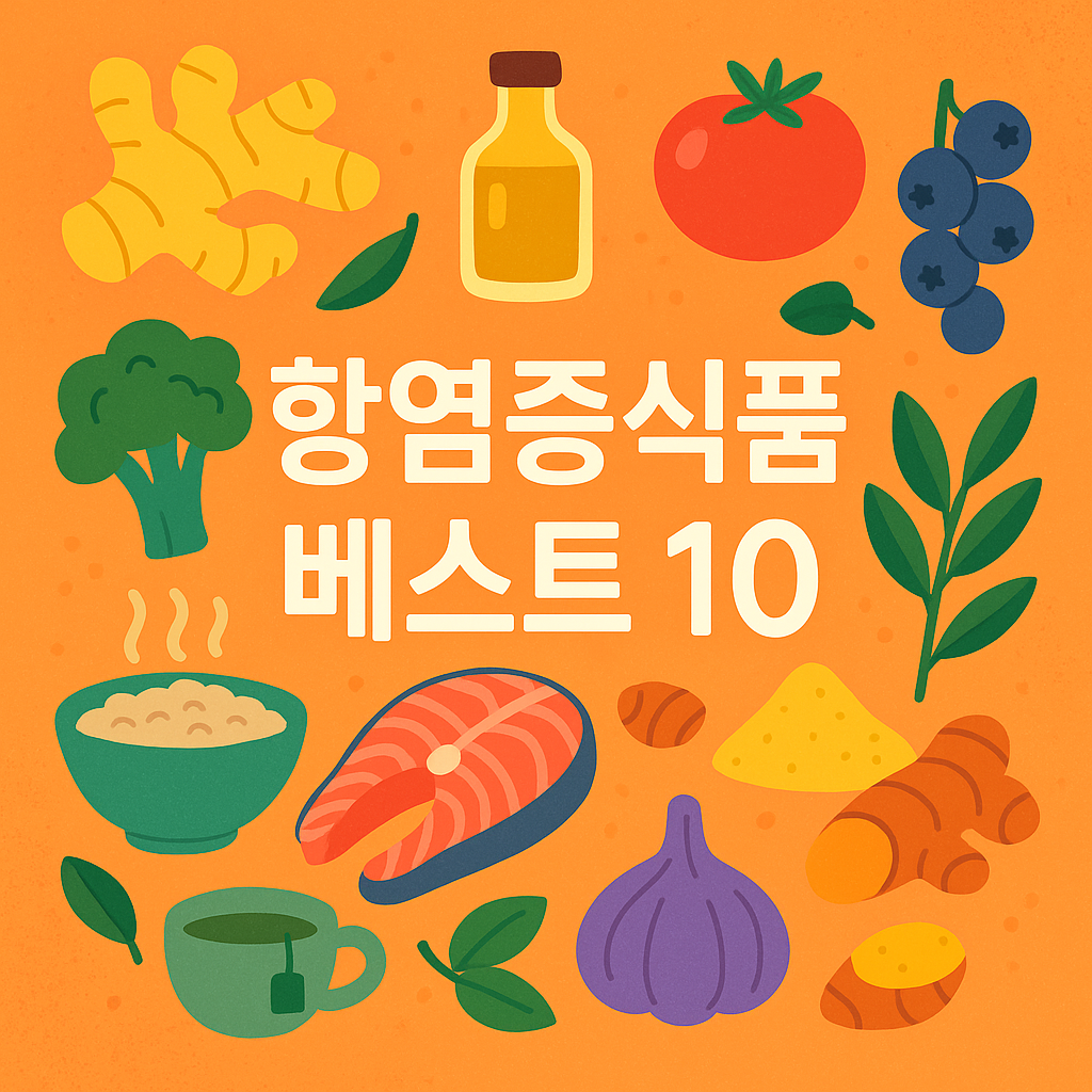 블루베리, 아보카도, 강황 등 항염증에 도움이 되는 10가지 식품을 소개하고 각각의 영양정보와 효능을 살펴보는 포스팅입니다.