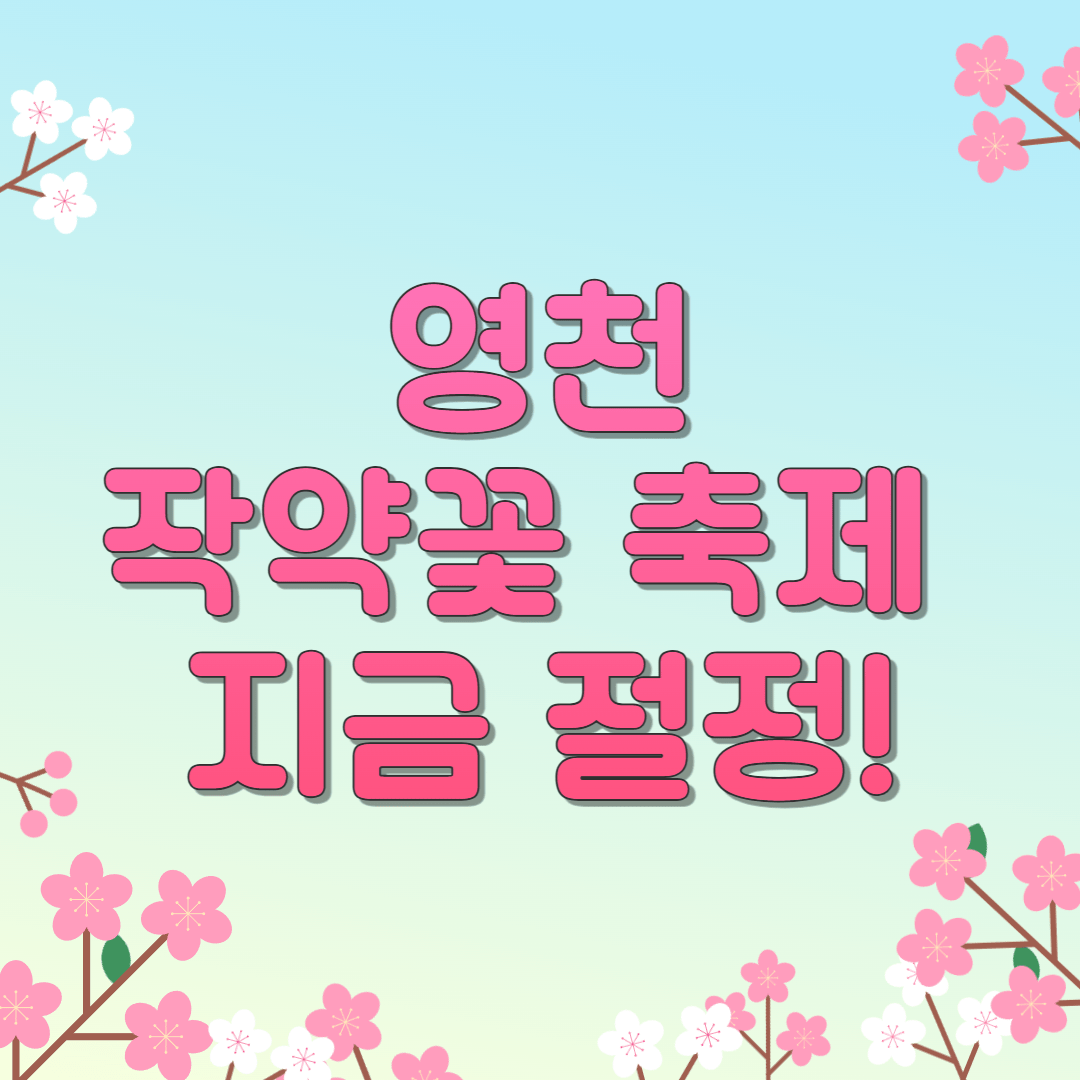 2025 영천 작약축제|꽃길 따라 떠나는 봄 여행, 화북면 포토스팟 총정리