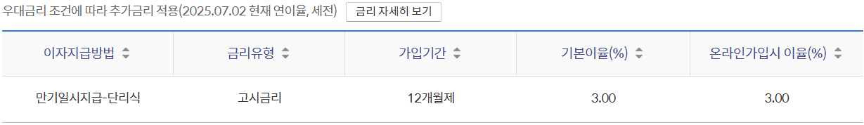 신한은행 전설의 적금