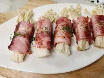 아이 버섯 먹이기 맛있게 레시피 팽이버섯 베이컨말이_25