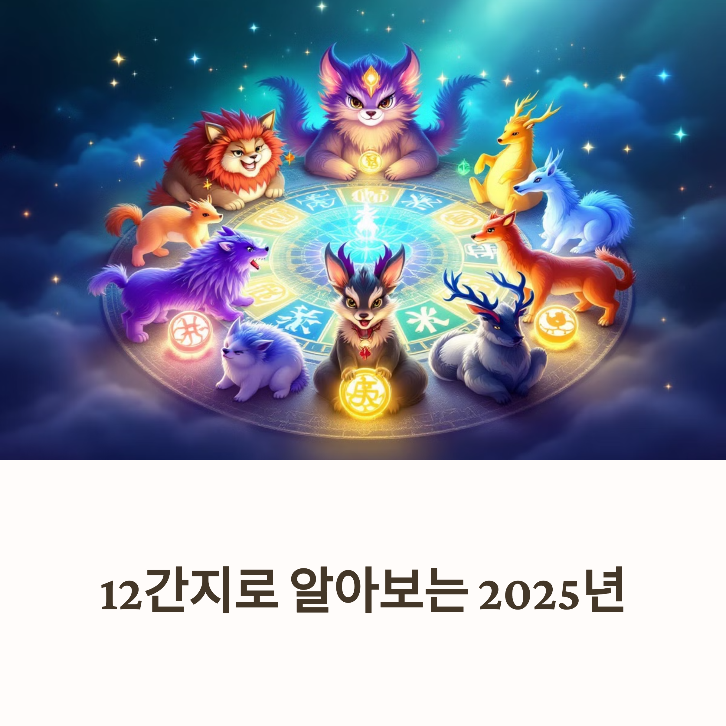 자축인묘진사오미 12간지 띠별 성격 2025년 운세 총정리
