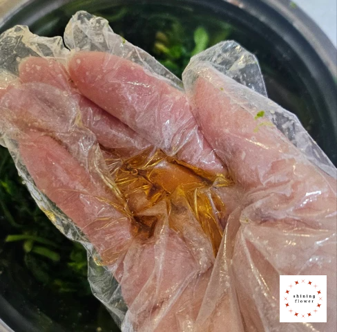 시금치나물-참기름은 마지막에 넣기