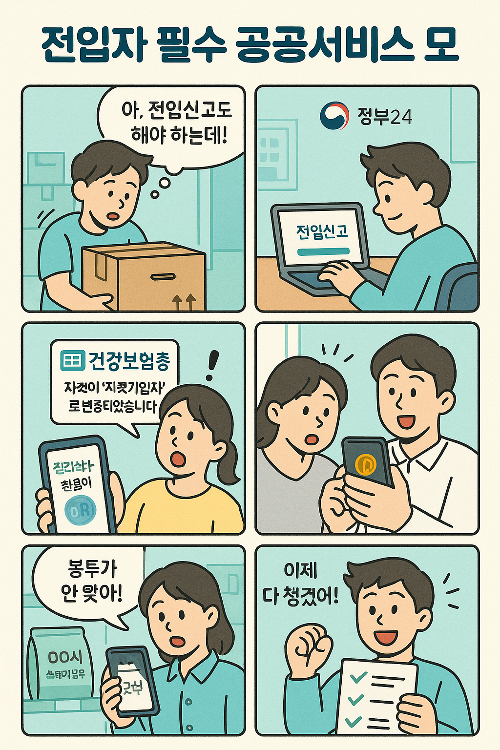 전입자 필수 공공서비스 모음
