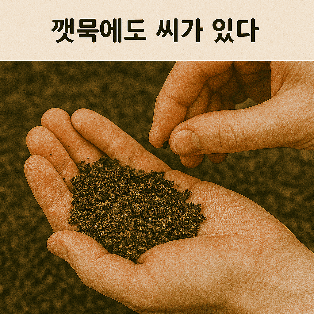 깻묵에도 씨가 있다