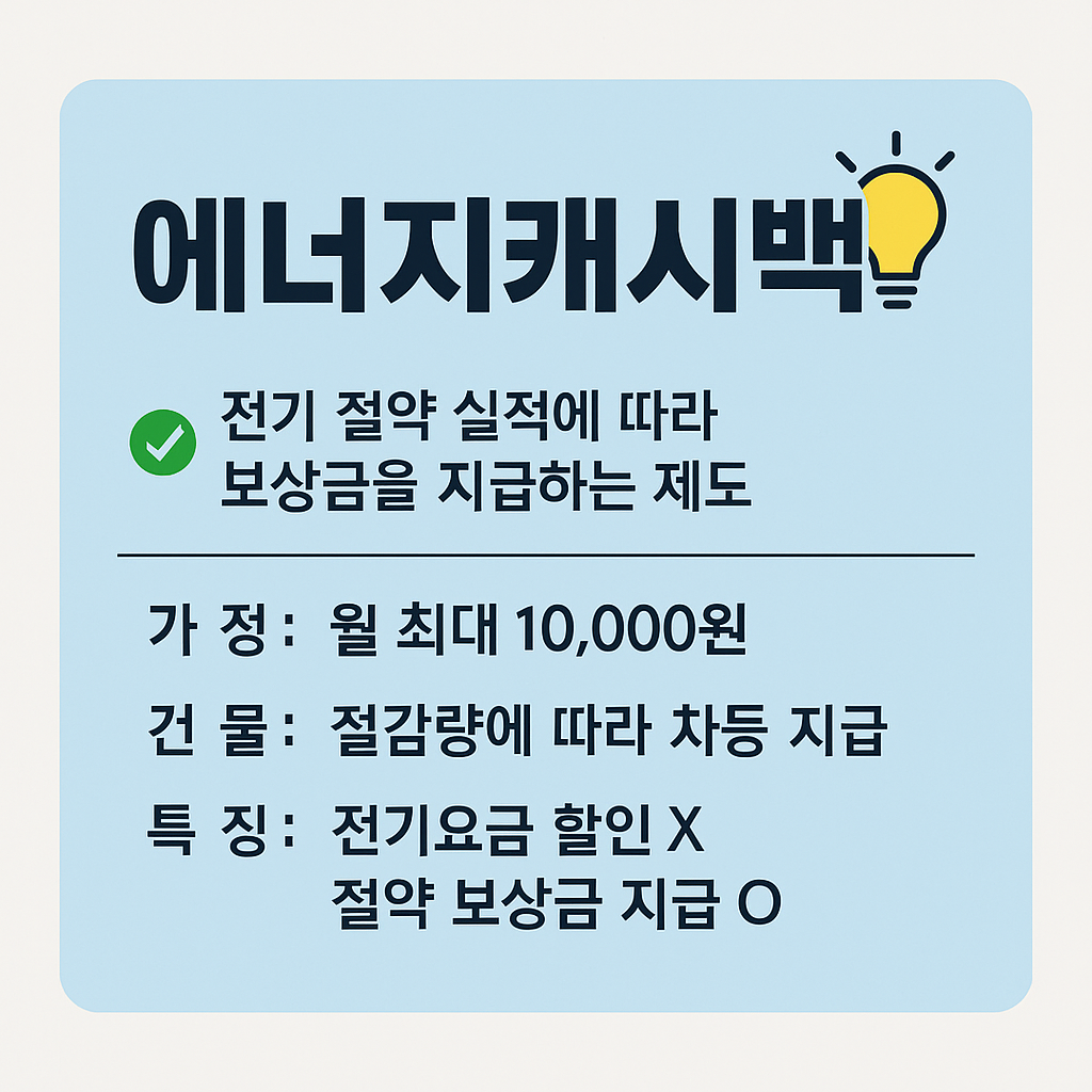 에너지캐시백 신청방법과 혜택 총정리