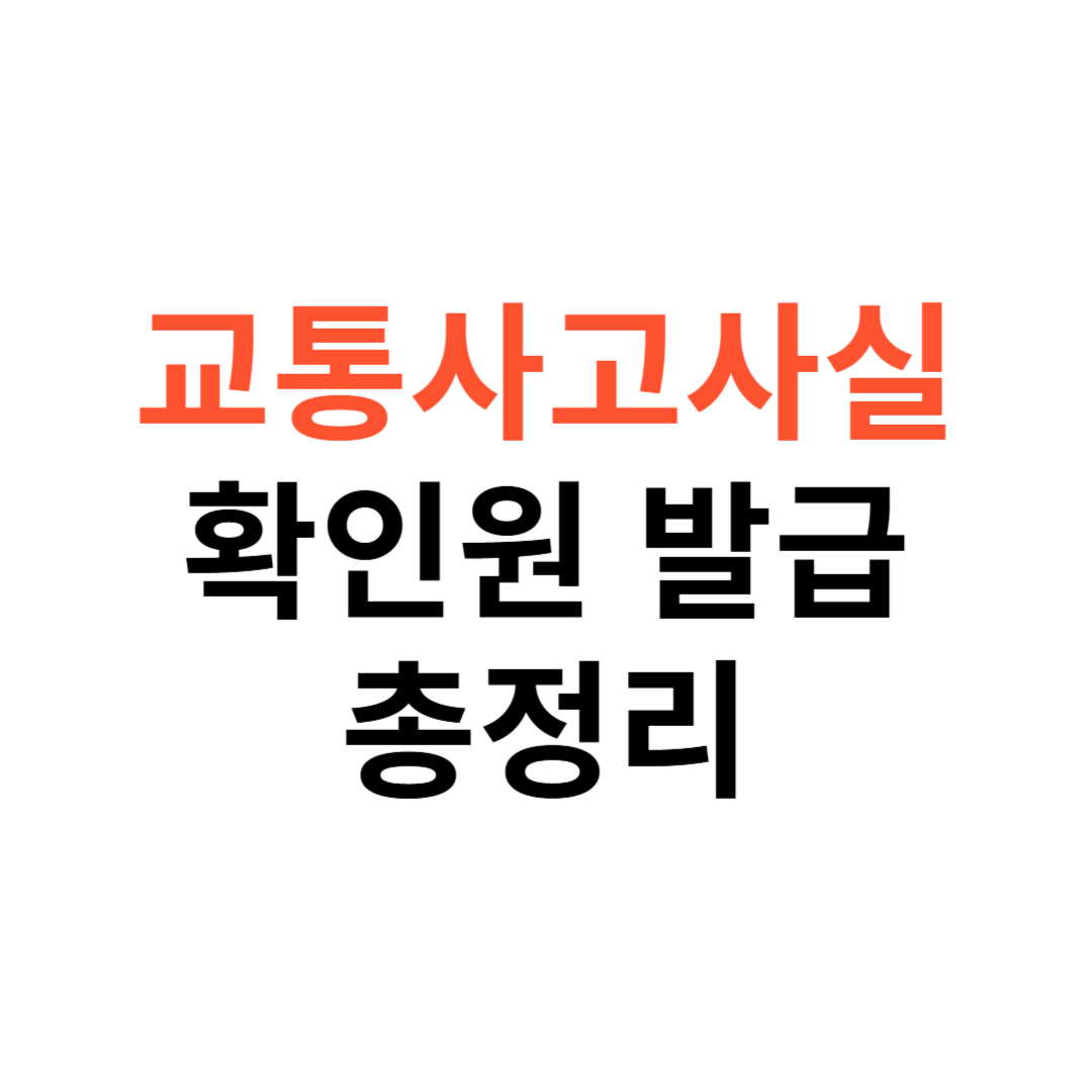 교통사고사실확인원