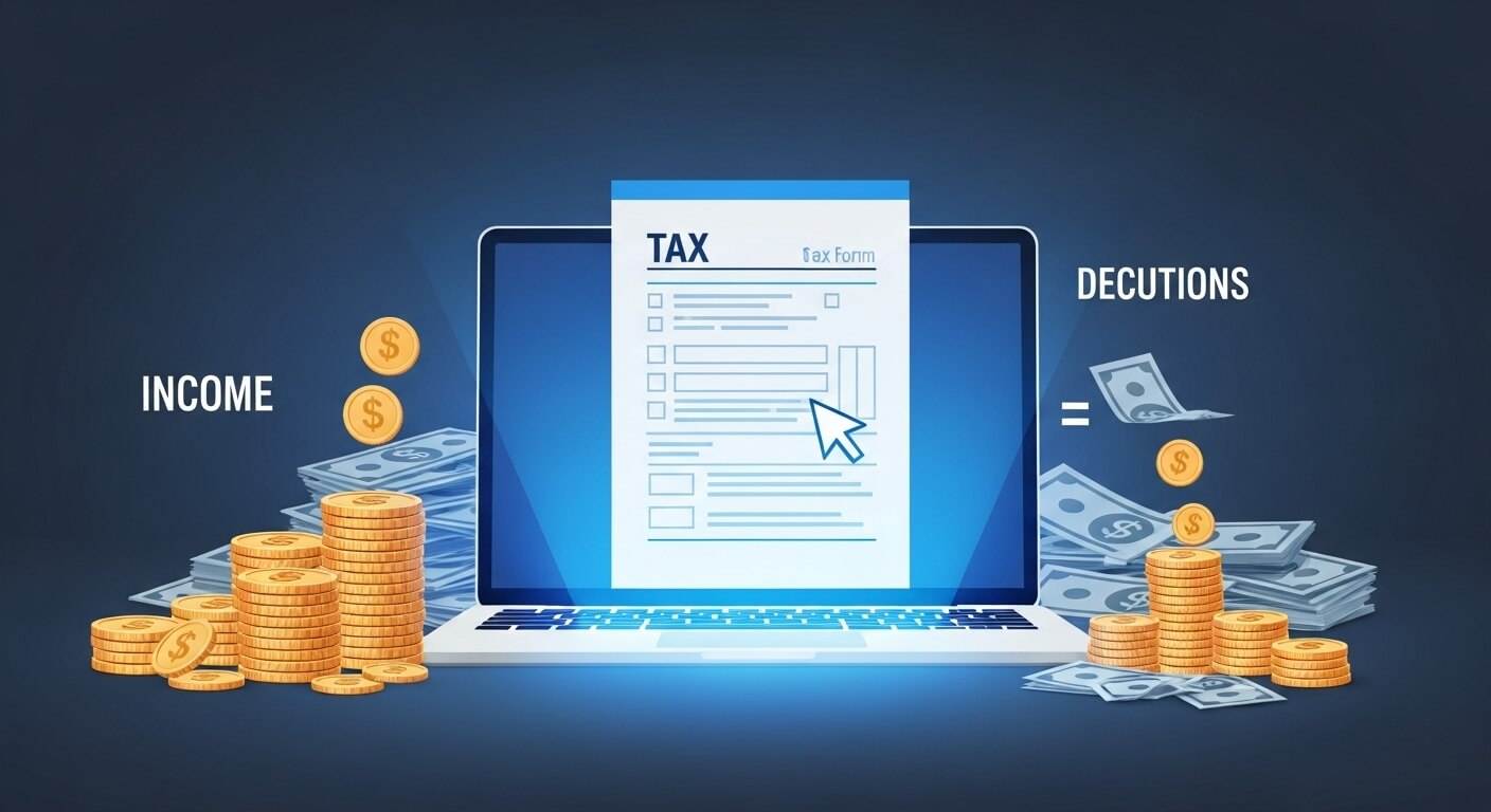 수입,경비 tax 등 신고하는 방법, 컴퓨터도 있다