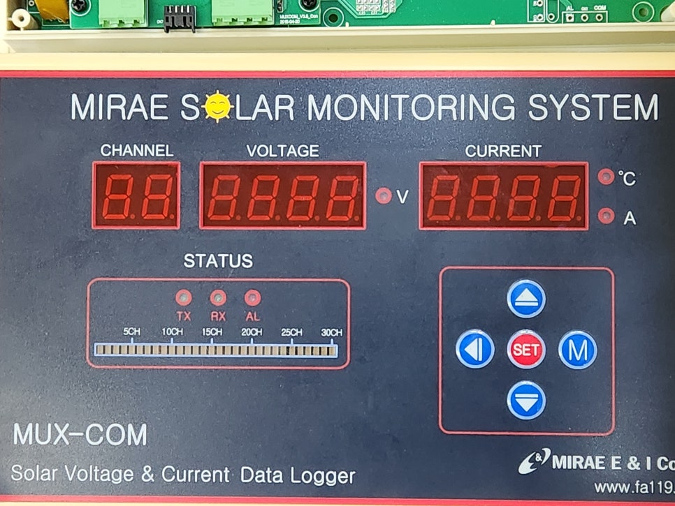 MUX-CON 산업용모니터 TM301 화면불량, 동작불능 수리 전