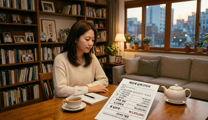 재산세 고지서 관련 사진