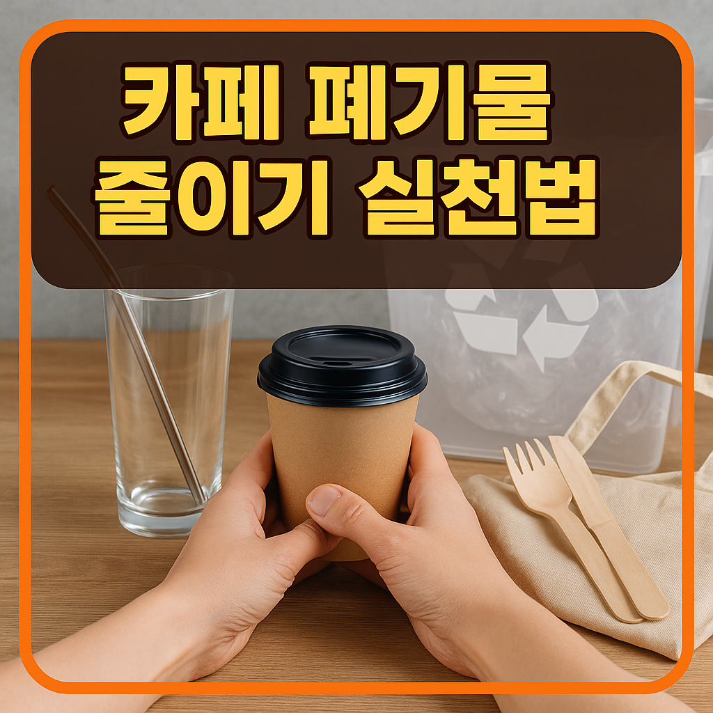 카페 폐기물 줄이기 실천법
