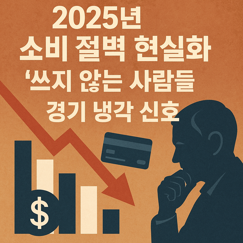 2025년 소비 절벽 현실화 — “쓰지 않는 사람들”이 만든 경기 냉각 신호