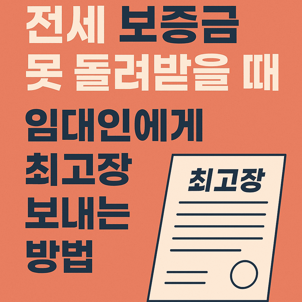 임대인 최고장