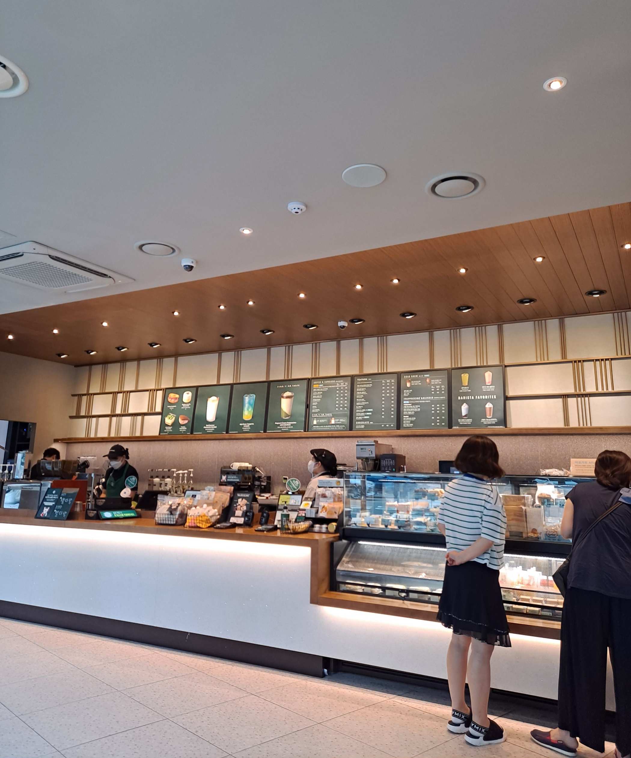 스타벅스 매장 주문대