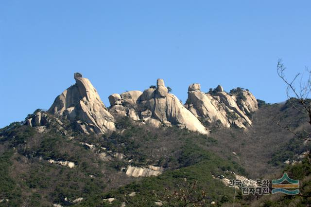 오봉산 등산코스 지도