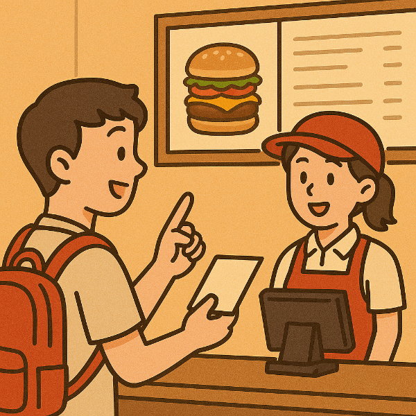 햄버거 주문