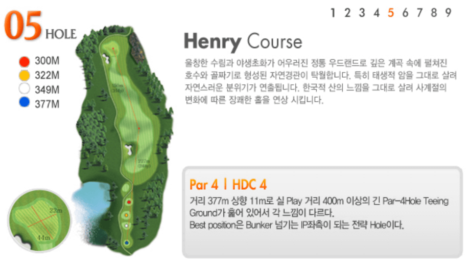 보라 컨트리클럽 헨리코스 공략도 05