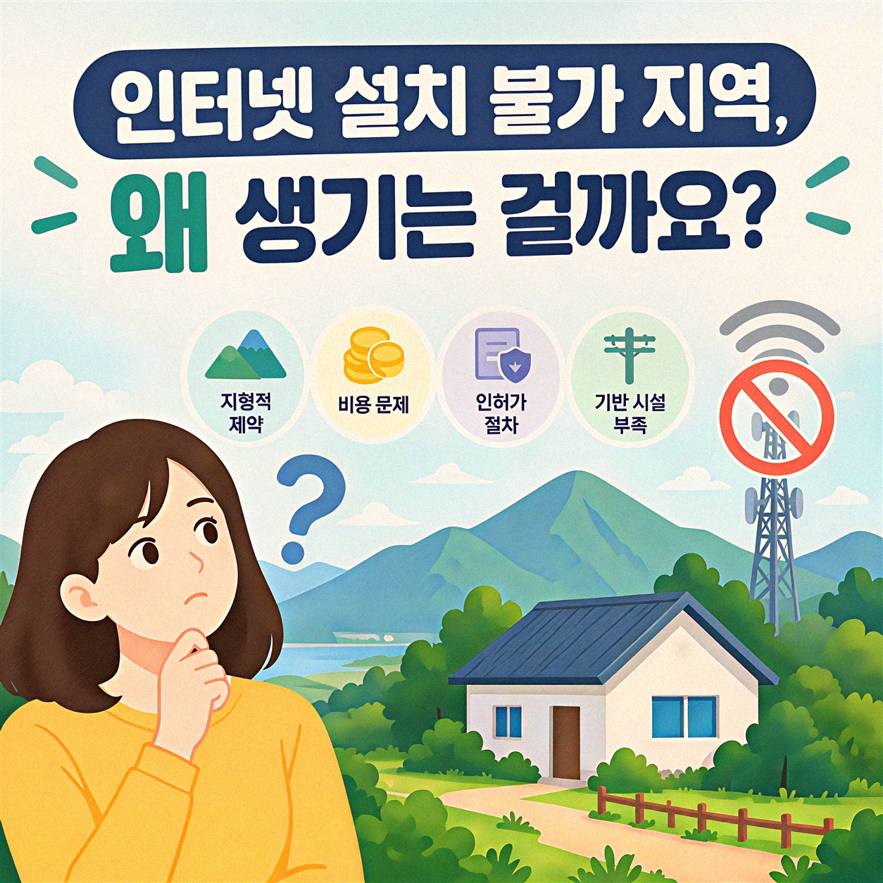 인터넷 설치 안 되는 곳, 어떻게 해야 할까?