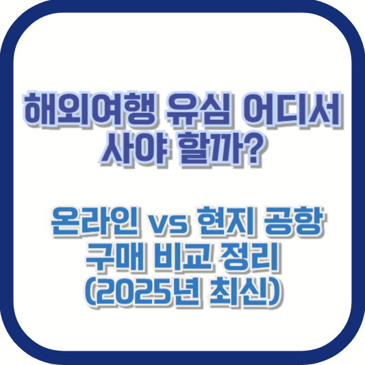 해외여행 유심 어디서 사야 할까? 온라인 vs 현지 공항 구매 비교 정리 (2025년 최신)