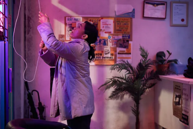 치훈 어머니 역의 강애심