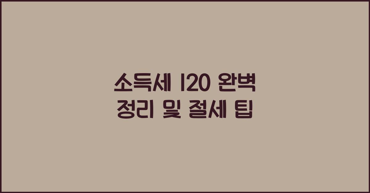 소득세 120