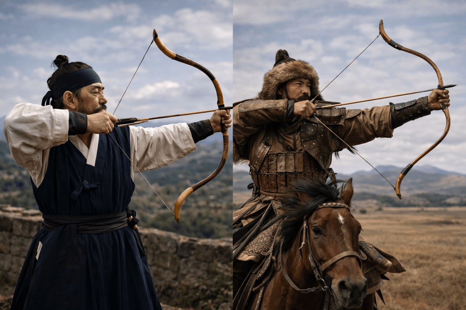 한국 활과 몽골 활 비교