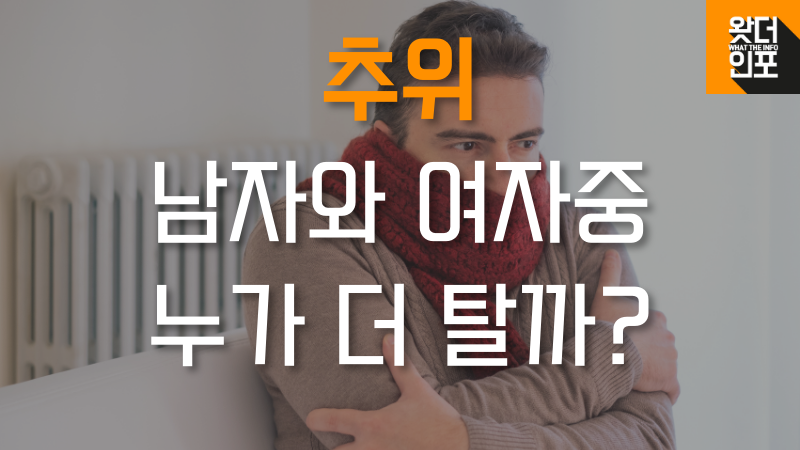 남자와 여자중 추위를 더 느끼는 사람은? 썸네일 이미지