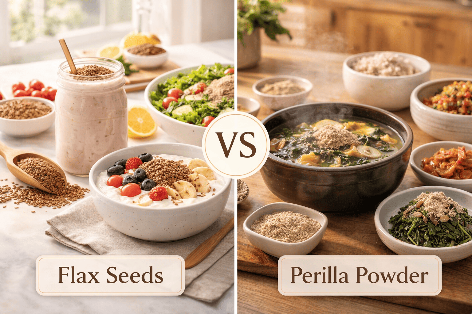 맛과 활용법 비교: 식단 적용의 차이