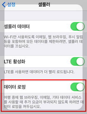 해외여행 핸드폰 자동로밍 사용방법과 요금