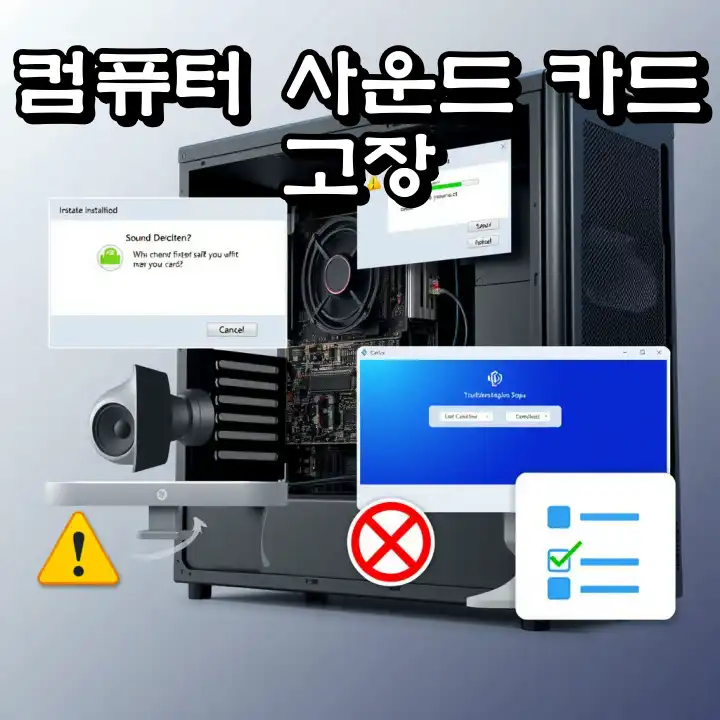 컴퓨터 사운드 카드 이상