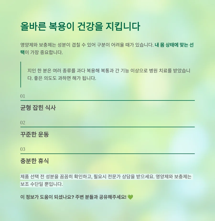 올바른 복용 이미지