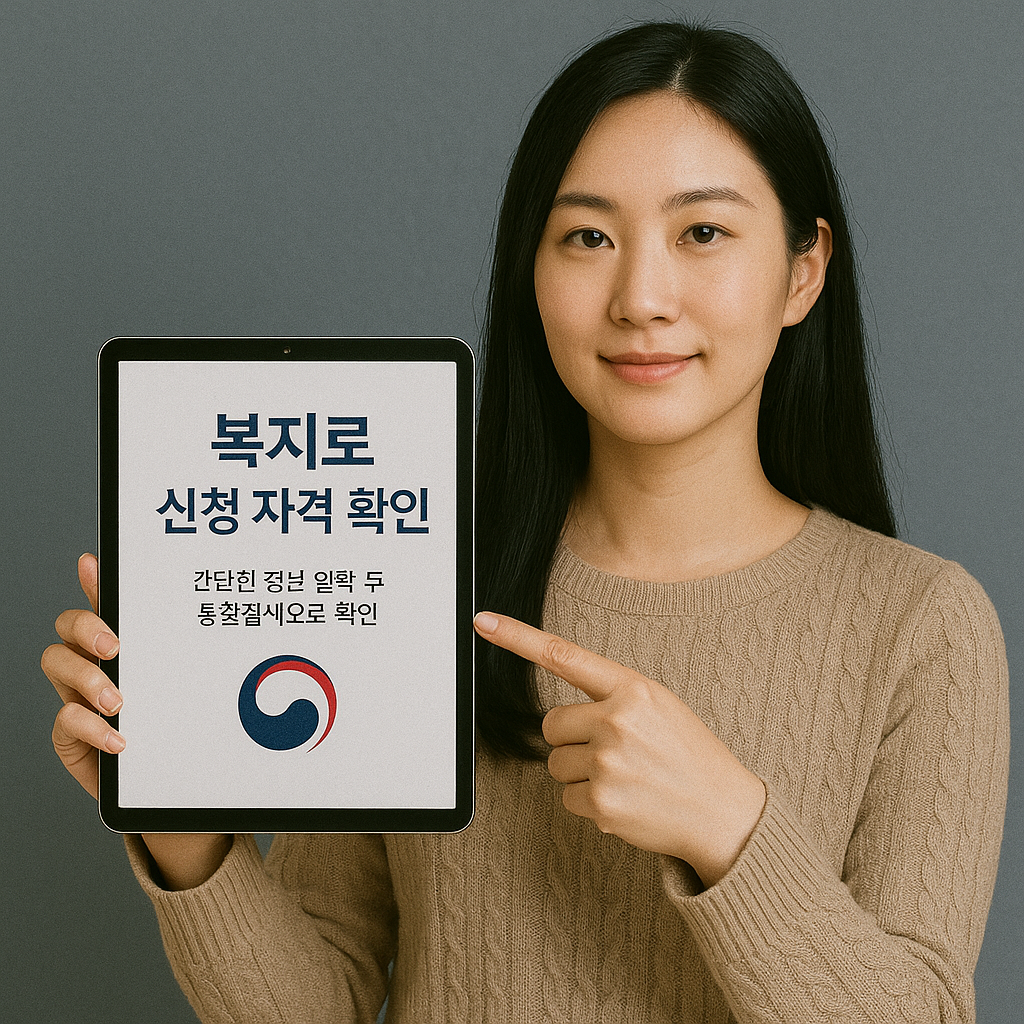 복지로 신청 자격 확인