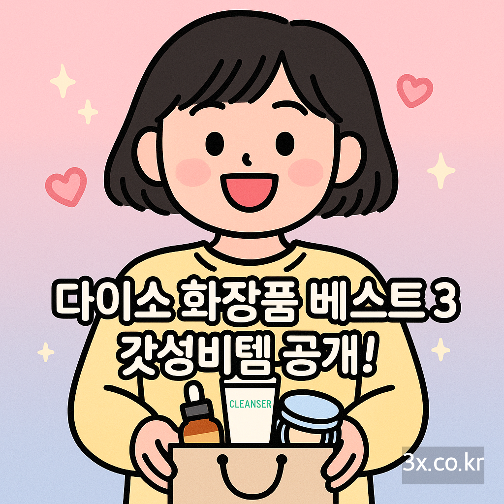 다이소 화장품 베스트 3, 이것만 사도 성공! (품절 주의)