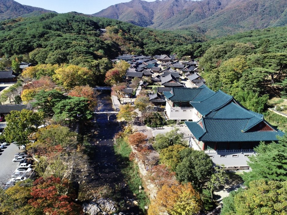 통도사 사찰 드론 촬영 이미지