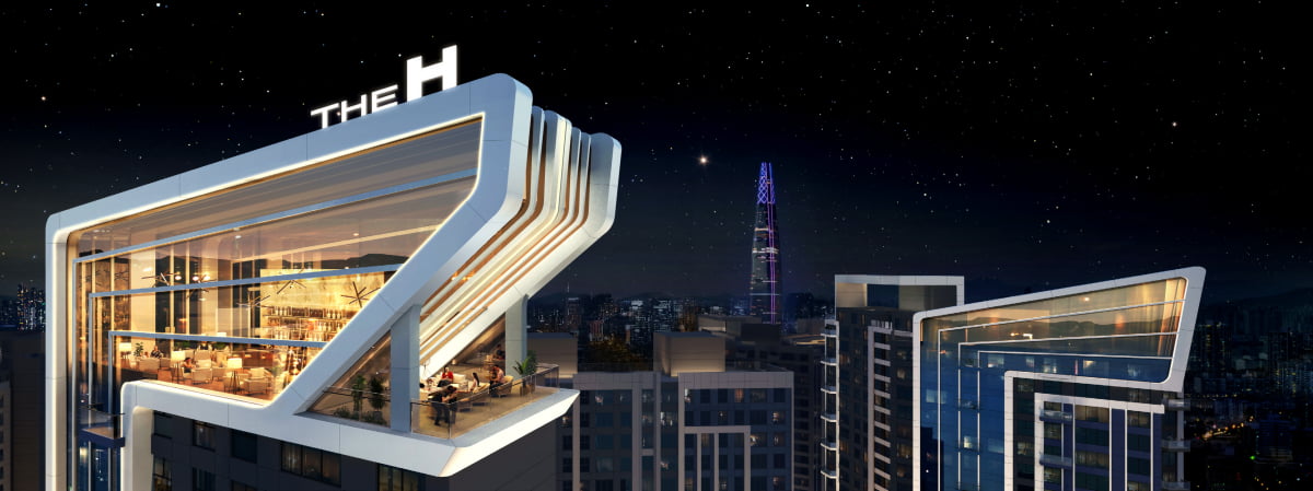 송파 가락삼익맨숀 스카이 커뮤니티 조감도.