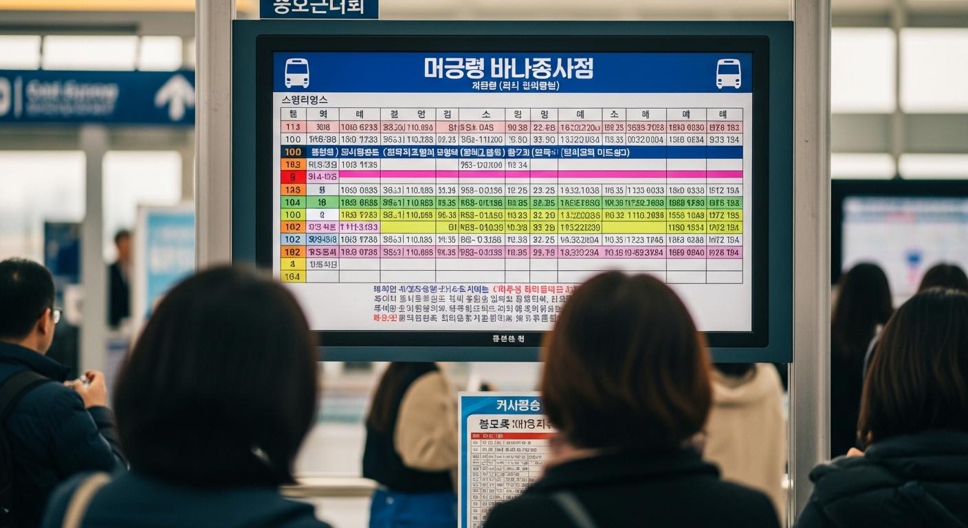 인천공항 버스 시간표